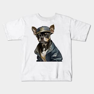 Harlem Style East Coast Chihuahua Kids T-Shirt